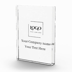 Elegant custom your logo template photo block