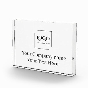 Elegant custom your logo template photo block