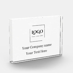 Elegant custom your logo template photo block