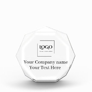Elegant custom your logo template photo block