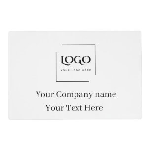 Elegant custom your logo template placemat