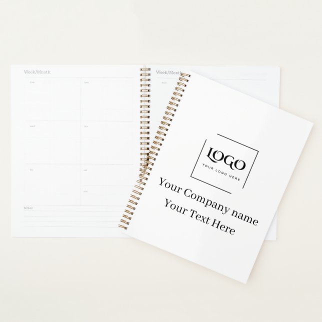 Elegant custom your logo template planner (Display)