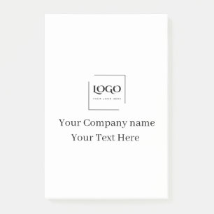 Elegant custom your logo template post-it notes