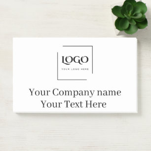 Elegant custom your logo template post-it notes
