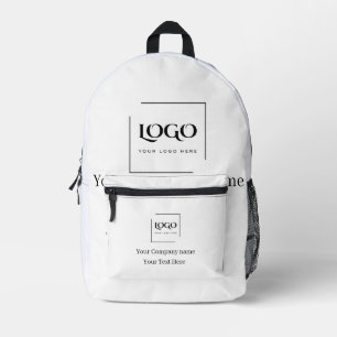 Elegant custom your logo template printed backpack