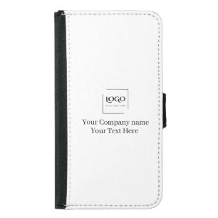 Elegant custom your logo template samsung galaxy s5 wallet case