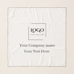 Elegant custom your logo template scarf