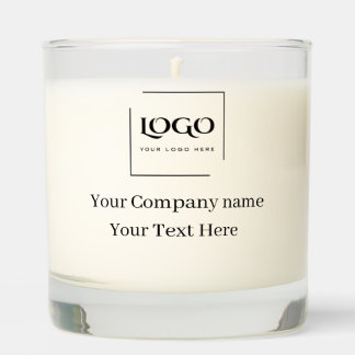 Elegant custom your logo template scented candle