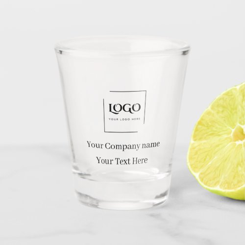 Elegant custom your logo template shot glass