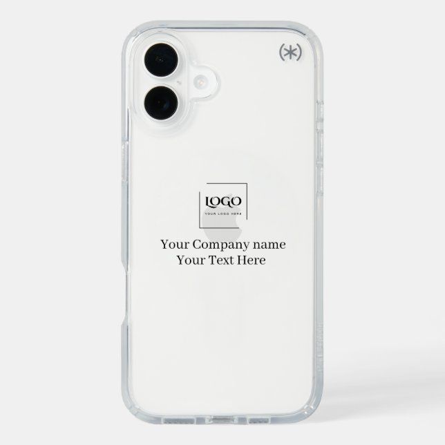 Elegant custom your logo template speck iPhone case (Front)
