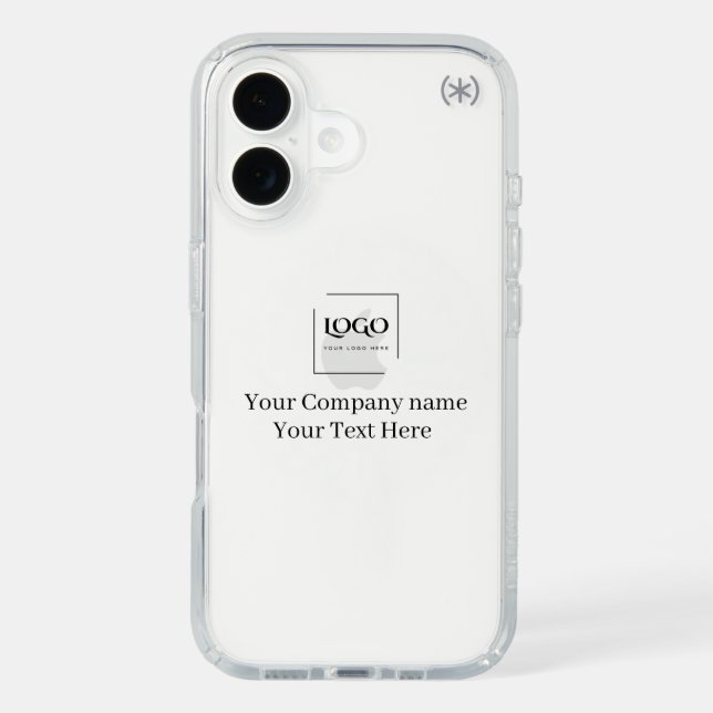 Elegant custom your logo template speck iPhone case (Front)