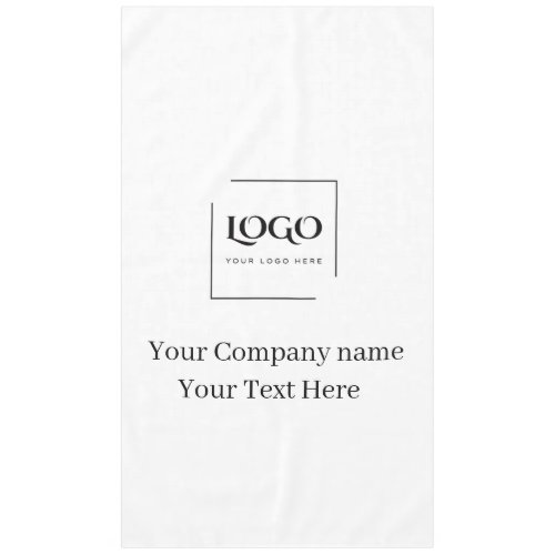 Elegant custom your logo template tablecloth