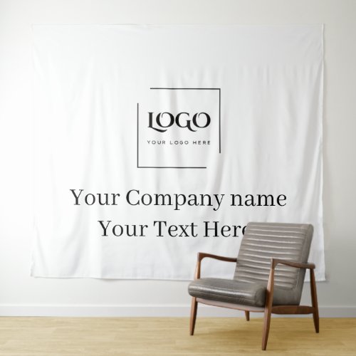 Elegant custom your logo template tapestry