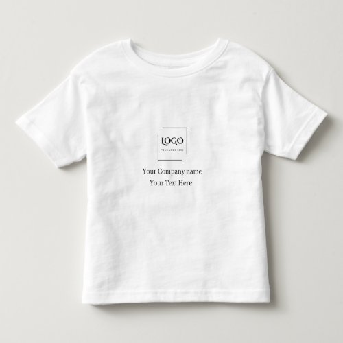 Elegant custom your logo template toddler t-shirt