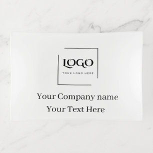 Elegant custom your logo template trinket tray