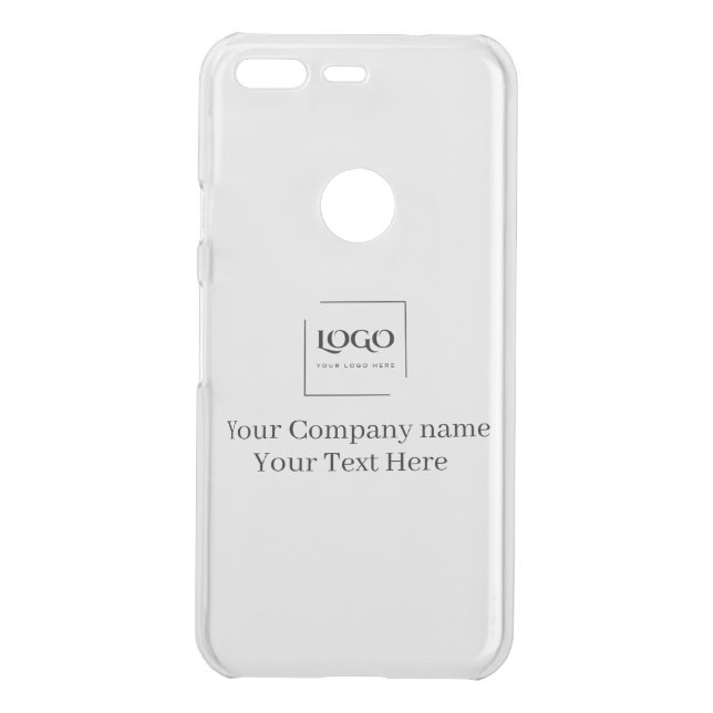 Elegant custom your logo template uncommon google pixel case (Back)
