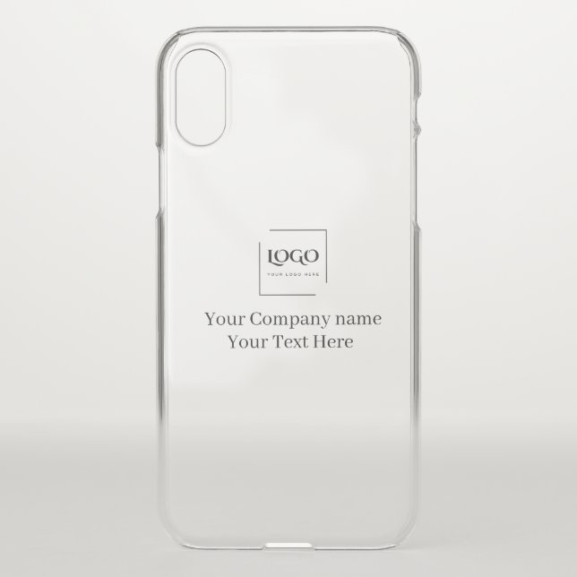 Elegant custom your logo template uncommon iPhone case (Back)