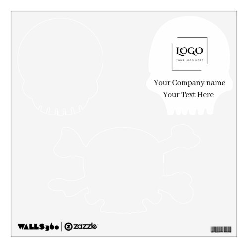 Elegant custom your logo template wall decal