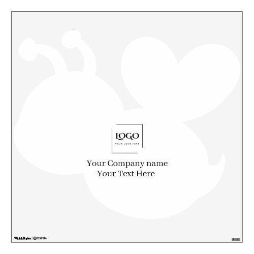 Elegant custom your logo template wall decal