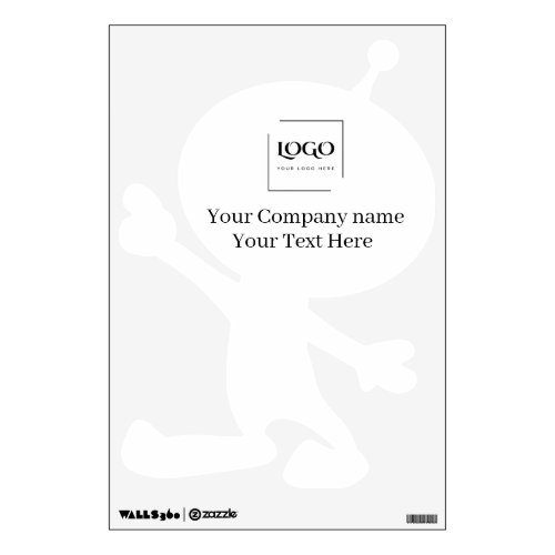 Elegant custom your logo template wall decal