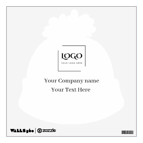 Elegant custom your logo template wall decal