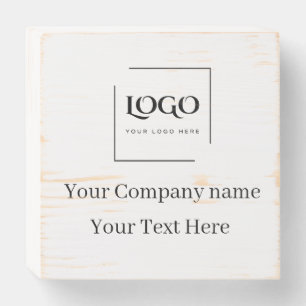 Elegant custom your logo template wooden box sign