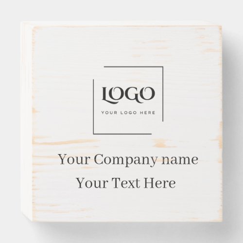 Elegant custom your logo template wooden box sign