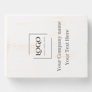 Elegant custom your logo template wooden box sign