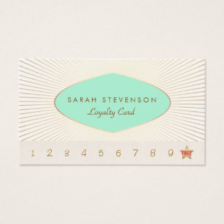 Elegant Customer Loyalty Punch Card