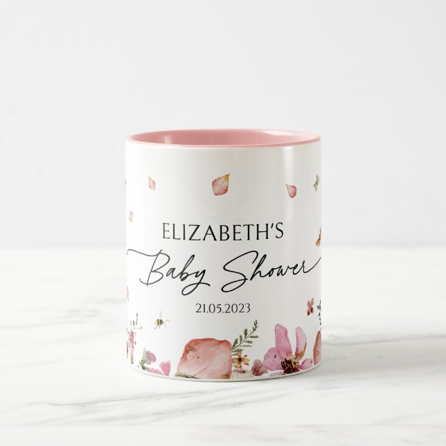 Elegant Customisable Baby Shower Party Favor Mugs  (Center)