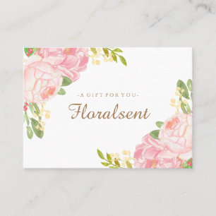 Elegant Customizable Floral Gift Certificate