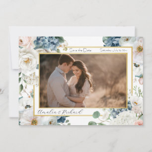 Elegant Customizable Floral Save the Date Card