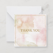 Elegant customizable pastel "Thank you"