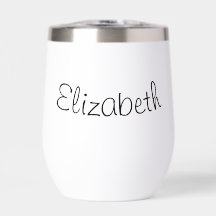 Elegant Customizable Stemless Wine Glass