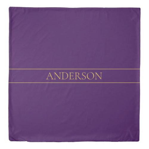 Elegant Customizable Text | Gold & Deep Purple