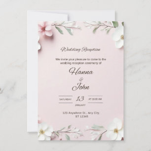 Elegant Customizable Wedding Invitation