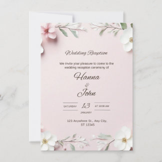 Elegant Customizable Wedding Invitation