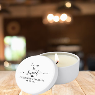 Elegant Customizable Weddings Soy Wax Mini Candle Favors
