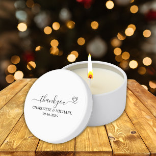 Elegant Customizable Weddings Soy Wax Mini Candle Favors
