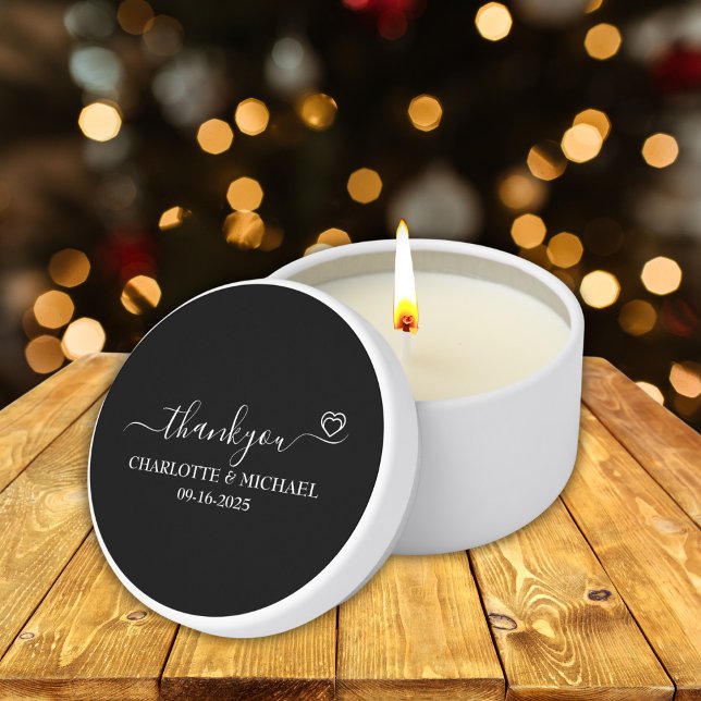 Elegant Customizable Weddings Soy Wax Mini Candle Favors (Elegant Customizable Weddings Soy Wax Mini Candle Favors)