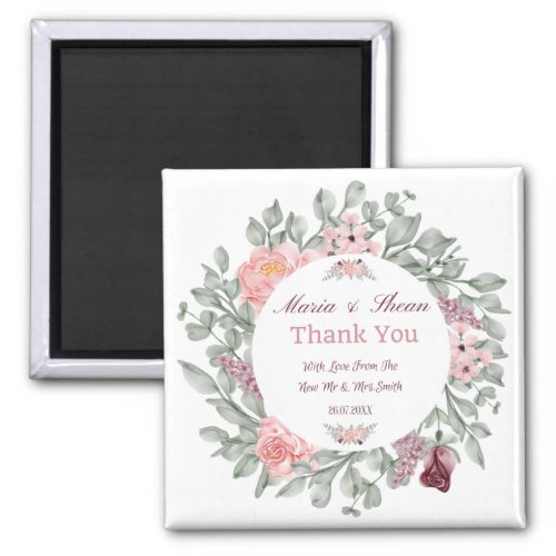 Elegant Customize Thank You Magnet