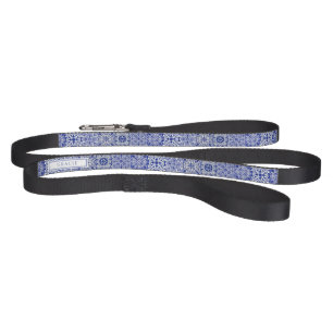 Elegant Customized Blue Dog Leash