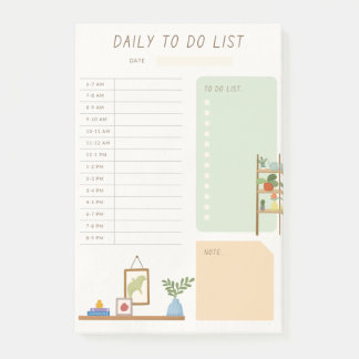 Elegant customized daily to do list Post-It Notes