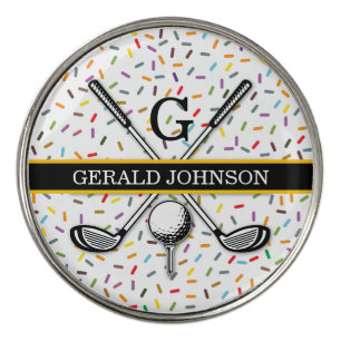 Elegant Customized Golf Monogram Design Ball Marker