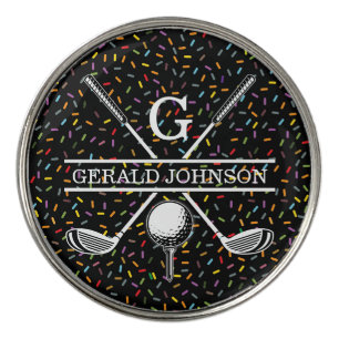 Elegant Customized Golf Monogram Design Ball Marker