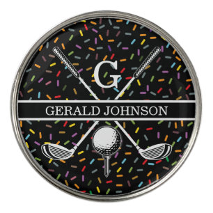 Elegant Customized Golf Monogram Design Ball Marker