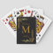 Elegant Customized Monogrammed Playing Cards