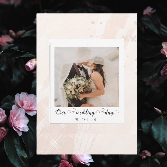 Elegant Customized Wedding Photo  Announcement (Creator Uploaded)