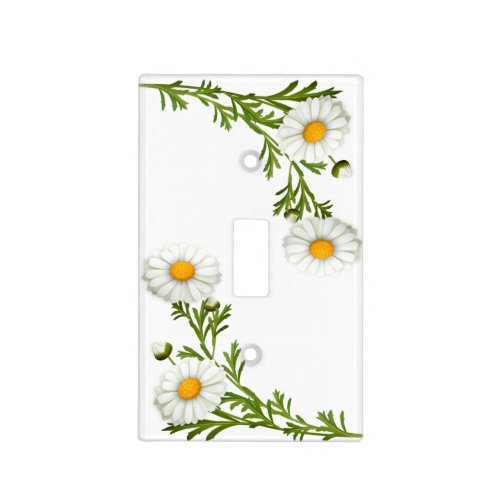 Elegant Cut Daisies Light Switch Cover