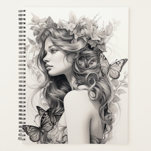 Elegant cute Create Your Own Photo Planner Custom (Front)